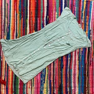 Cotton Candy®️ 2013 Vintage Mint with Mini White Polka Dots & abalone buttons